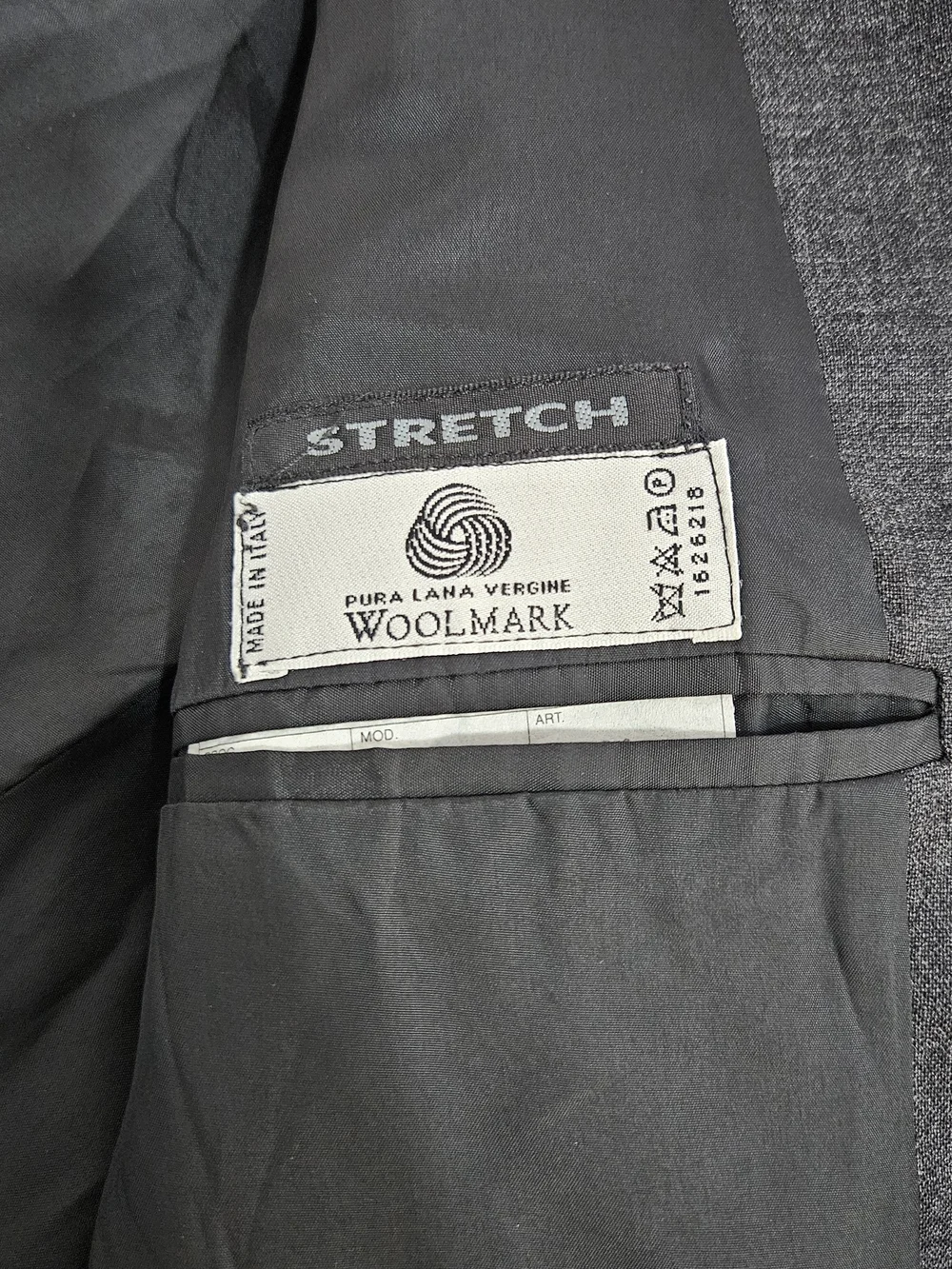 Relative Men's Dark Gray Classic Single-Breasted Blazer Made In Italy